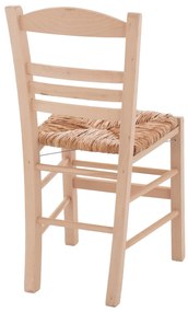 Καρέκλα JHETT C10369.02 Επιλοχία με Ψάθα Άβαφη 40.5x43x88 εκ.