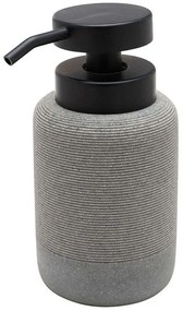 Δοχείο Κρεμοσάπουνου Stone 02-13370 10,5x10,5x15cm 300ml Grey Estia Resin