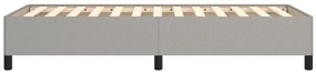 vidaXL Σκελετός Κρεβατιού Χωρίς Στρώμα Αν. Γκρι 100x200 εκ. Υφασμάτινο