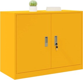 vidaXL Ντουλάπι αποθήκευσης Χαμομηλί κίτρινο 90 x 40 x 70 cm Ατσάλι