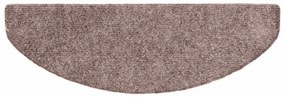 vidaXL Πατάκια Σκαλιών Αυτοκόλλητα 10 τεμ. 65x21x4 εκ. Κρεμ Ημίστρογγυλά Μεγάλα