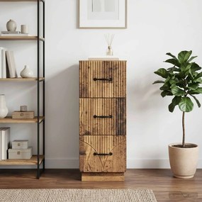 vidaXL Ντουλάπι με Συρτάρια 33 x 34,5 x 87 εκ. Επεξεργασμένο Ξύλο