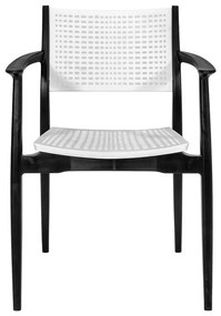 Καρέκλα Best Fylliana Μαύρο - Γκρί 57,5x55x80 εκ. 57.5x55x80 εκ.