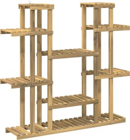 vidaXL Βάση φυτών Λευκός Χρωματισμός 123 x 25 x 114,5 εκ.