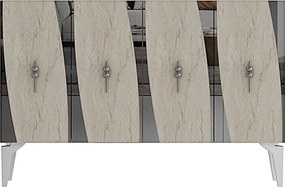 Stewehome κονσόλα τηλεόρασης πολύχρηστο ντουλάπι και γωνιά καφέ 120x32x79 cm