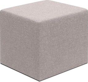 Σκαμπώ Linda Megapap υφασμάτινο χρώμα μπεζ 40x40x40εκ.