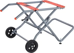 VEVOR Portable Table Saw Stand with Wheels 350lbs Load Capacity Rolling Foldable