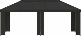 vidaXL Κήπος Γκαζebo 6 x 3 m Ανθρακί Πολυεστέρας και Χάλυβας 190