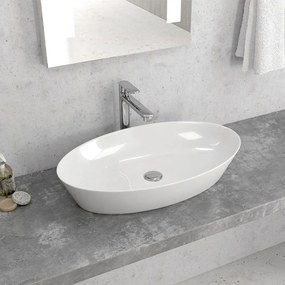 Νιπτήρας Επικαθήμενος LT 1132 60,5x36x12cm White Karag Πορσελάνη