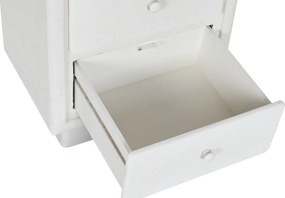 Κομοδίνο Home ESPRIT Λευκό 48 x 36 x 53 cm