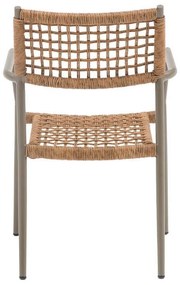 Καρέκλα Chiara Fylliana Καφέ 56x58x86 εκ. 56x58x86 εκ.