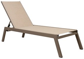 Ξαπλώστρα Ανακλινόμενη 5 Θέσεων 22523 192x60x35cm Beige