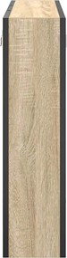 vidaXL Ντουλάπα Καθρέφτη Δρύς Sonoma 60 x 16 x 60 εκ