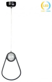 Κρεμαστό Φωτιστικό Οροφής LED 32W 20Χ7Χ30 εκ. μαύρο με γυάλινη μπάλα - GLOBOBOX 581494-581494-Μαύρο 581494