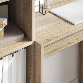 vidaXL Γραφείο με συρτάρι με ράφι με αποθήκευση 2 pcs Δρύς Sonoma
