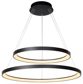 Φωτιστικό Κρεμαστό Lucide 46403-92-30 VIDAL Μαύρο Ματ (Black Mat)|Λευκό (White) 2700 K