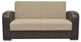 14210016 Καναπές Κρεβάτι Διθέσιος MARTINI Καφέ PU 154x87x90cm Ύφασμα/PU, 1 Τεμάχιο