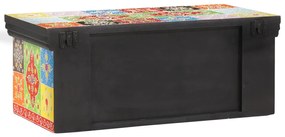 vidaXL Κάστρο τηλεόρασης τοίχου 60x30x24 εκ. από συμπαγές ξύλο Rough Mango