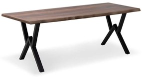 Τραπέζι Walter 0212171 200x100x75cm Walnut-Black