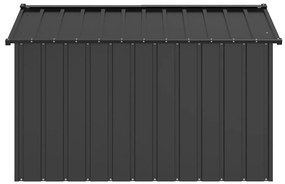 vidaXL Σπιτάκι σκύλου με οροφή 113x153x101 cm Γαλβανισμένος χάλυβας