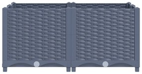 vidaXL Ζαρντινιέρα 80 x 80 x 38 εκ. από Πολυπροπυλένιο