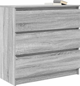 vidaXL Ντουλάπι Γκρι Sonoma 80x35x76 εκ. Επεξεργασμένο Ξύλο