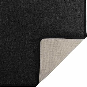 vidaXL Δερμάτινο Χαλί Ανθρακί 100 x 100 cm 100% Πολυπροπυλένιο