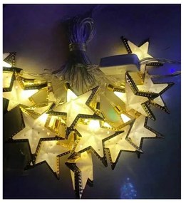 Χριστουγεννιάτικα φώτα - Stars - 20Led - Warm White - 210245