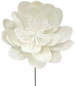 Τεχνητό Λουλούδι Λωτού 00-7085-4 30x80cm White Marhome Foam