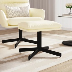 vidaXL Υποπόδιο Κρεμ 60x60x36 εκ. από Συνθετικό Δέρμα