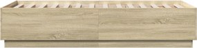 vidaXL Πλαίσιο Κρεβατιού Sonoma Δρυς 90 x 190 εκ. Επεξεργασμένο Ξύλο