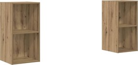 vidaXL Σετ επίπλου τηλεόρασης 2 pcs Artisan Oak Επεξεργασμένο ξύλο