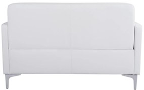 Καναπές Διθέσιος NELLIE με PU Λευκό 113x71x71Υ εκ. 113x71x71 εκ.