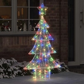 vidaXL Χριστουγεννιάτικο Δέντρο με 160 LED Πολύχρωμο 150 cm Ακρυλικό
