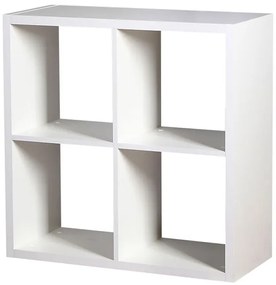Βιβλιοθήκη Clever Cube-Λευκό
