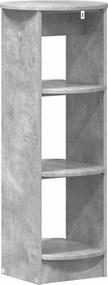 vidaXL Βοηθητικό ντουλάπι Σκυρόχρωμο Γκρι 40 x 40 x 100 cm