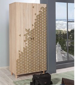 Διφυλλη Ντουλαπα Δρυς Sonoma STIL 52x210x210