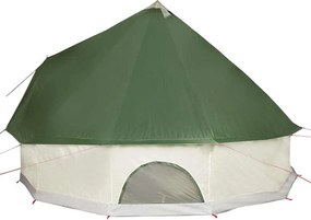 vidaXL Σκηνή Οικογενειακή Tipi 12 Ατόμων Αδιάβροχη Πράσινη