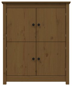 vidaXL Ντουλάπι Καφέ Μελί 83x41,5x100 εκ. από Μασίφ Ξύλο Πεύκου