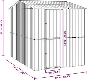 vidaXL Κλουβί Πουλιών Ανθρακί 215 x 310 x 247 εκ.