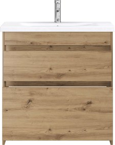 vidaXL Σετ Επίπλων Μπάνιου Artisan Δρυς 81 x 40 x 84,5 εκ