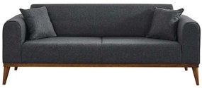 Καναπές - Κρεβάτι Τριθέσιος Cofi 560ARE2905 222x90x80cm Anthracite