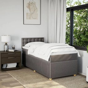 ΚΡΕΒΑΤΙ BOXSPRING ΜΕ ΣΤΡΩΜΑ TAUPE 90X200 ΕΚ. ΥΦΑΣΜΑΤΙΝΟ 3287357