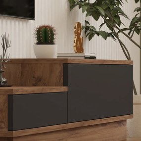 ΕΠΙΠΛΟ ΤΗΛΕΟΡΑΣΗΣ ECLIPSE PAKOWORLD ΣΕ SONOMA-ΑΝΘΡΑΚΙ ΑΠΟΧΡΩΣΗ 160X35X35ΕΚ