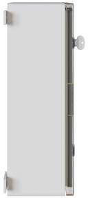 vidaXL Ντουλάπι Ελέγχου Γκρι 40 x 17,5 x 50 εκ. ΑΒΣ Πλαστικό