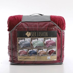 Κουβερτοπάπλωμα Μονό (160x220) Silk Fashion Solid Burgundy