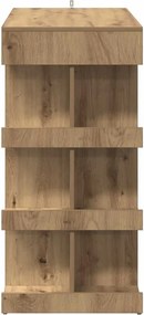 vidaXL Τραπέζι μπαρ με ράφι αποθήκευσης Δρυς τεχνίτης 100x48x101,5 cm