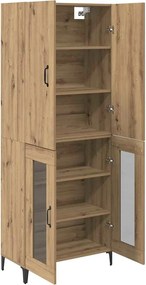 vidaXL Highboard Artisan Oak 69,5 x 34 x 180 εκ. Επεξεργασμένο ξύλο