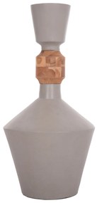 ΔΙΑΚΟΣΜΗΤΙΚΟ ΒΑΖΟ ΔΑΠΕΔΟΥ NEBULA HM4661.03 FIBER CEMENT ΓΚΡΙ--ΞΥΛΟ ΤΕΑΚ Φ60x115Υεκ.