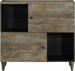 vidaXL Sideboard 80x33x75 cm μασίφ ξύλο Mango